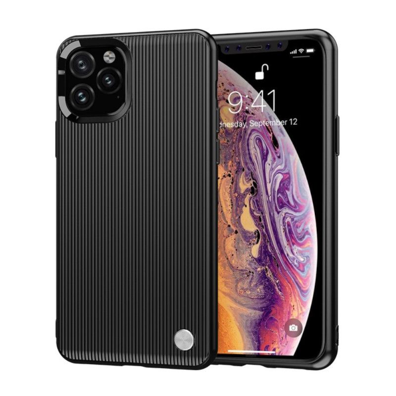 Hülle iPhone 11 Pro Max Schwarz Strukturiertes Silikon