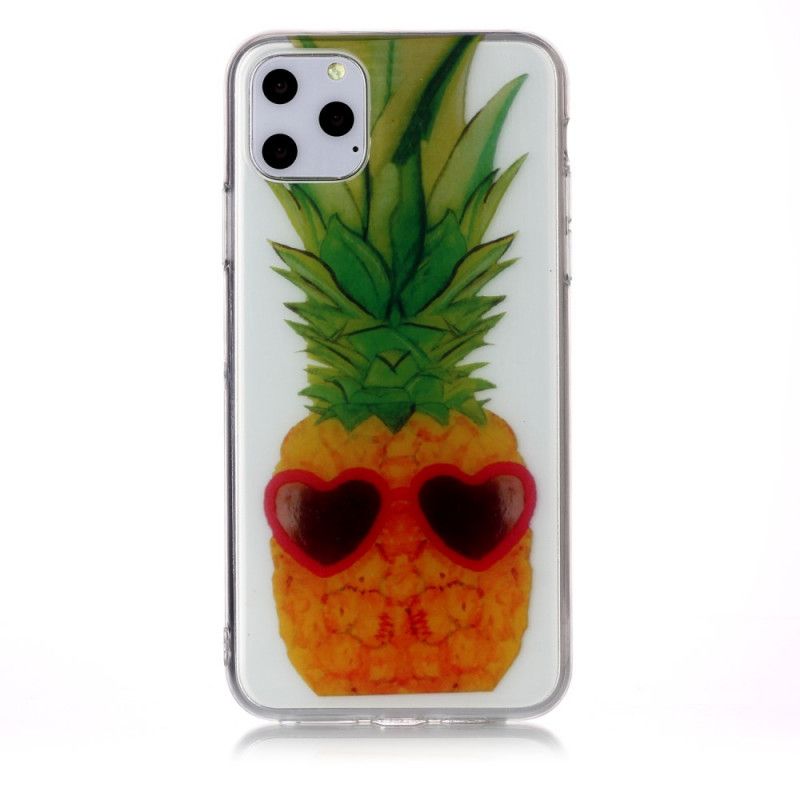 Hülle iPhone 11 Pro Max Transparente Inkognito Ananas