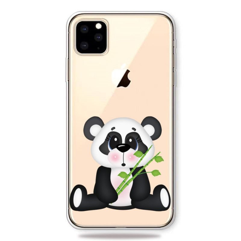 Hülle iPhone 11 Pro Max Transparenter Trauriger Panda