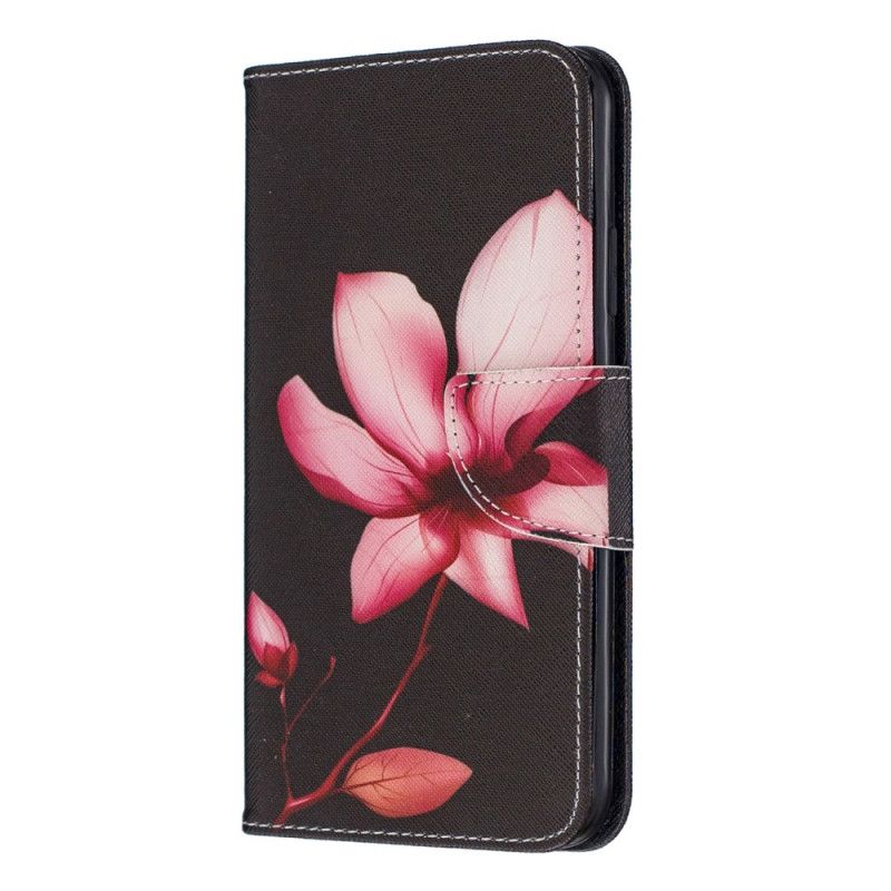 Lederhüllen iPhone 11 Pro Max Rosa Blume