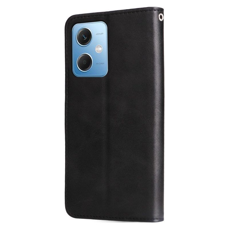 Flip Case Für Xiaomi Redmi Note 12 5G Geldbörse