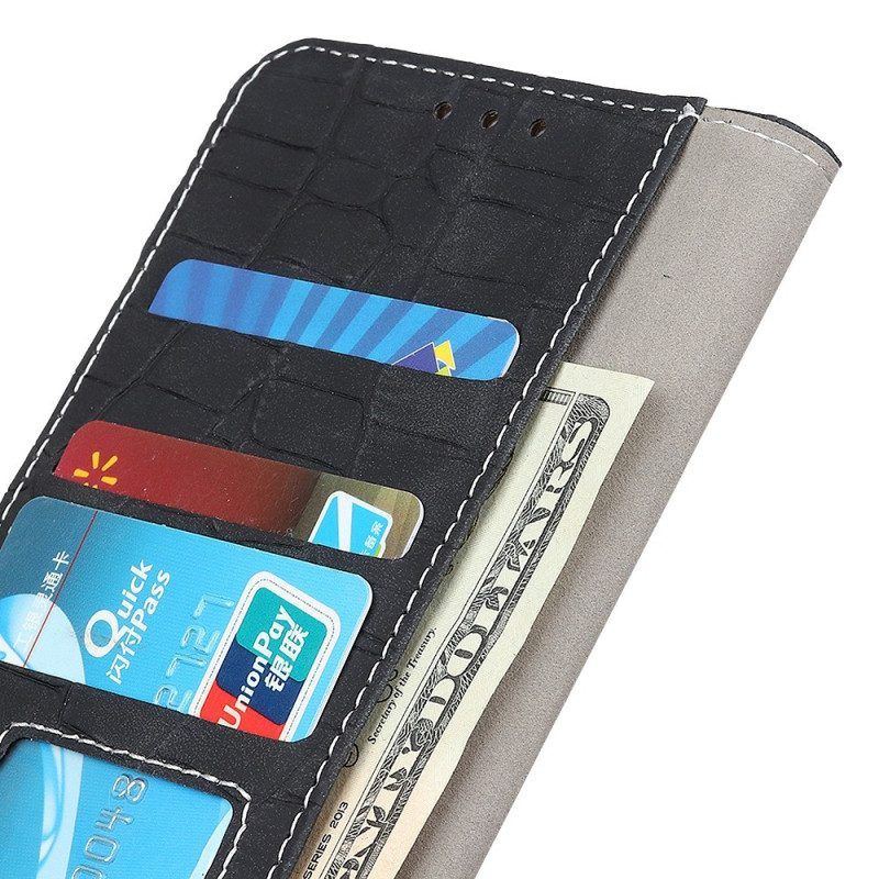 Flip Case Für Xiaomi Redmi Note 12 5G Krokodilkraft