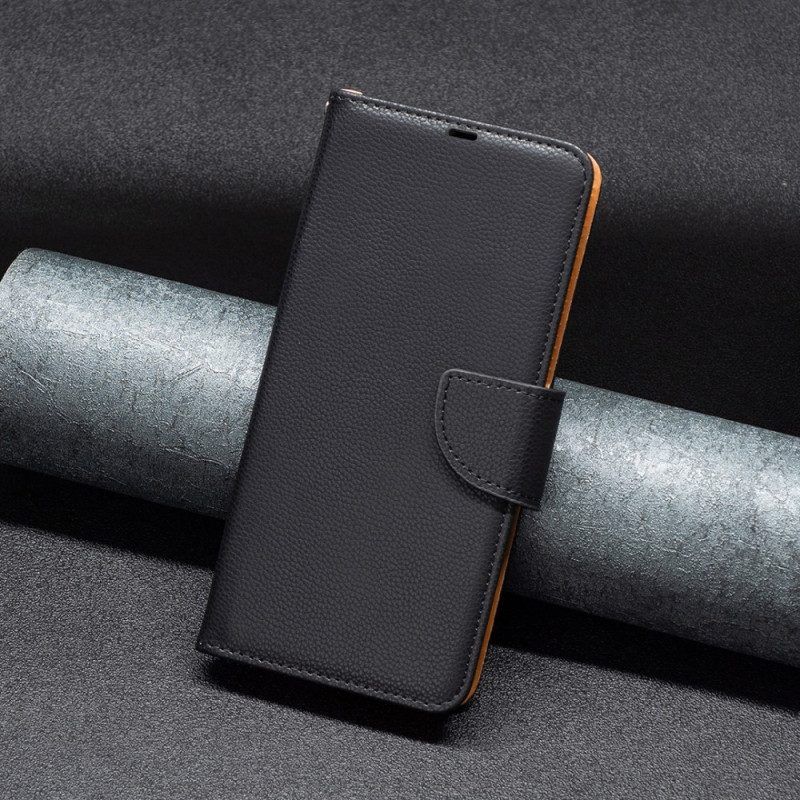 Flip Case Für Xiaomi Redmi Note 12 5G Litschi-schrägverschluss