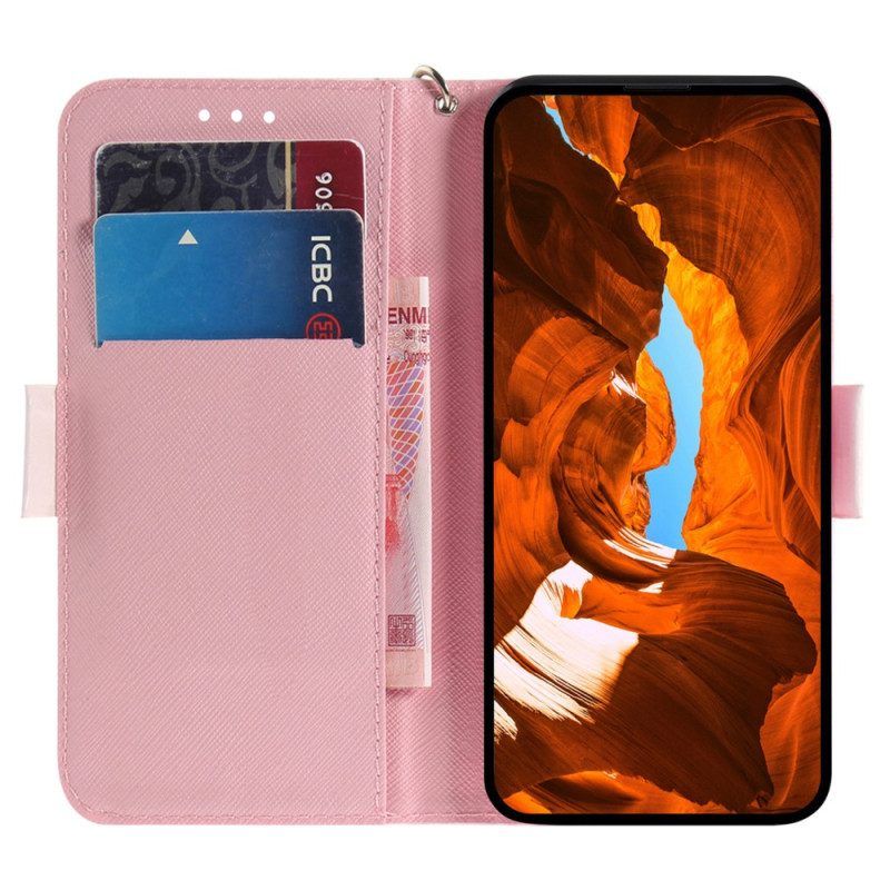 Flip Case Für Xiaomi Redmi Note 12 5G Mit Kordel Tanga-eichhörnchen