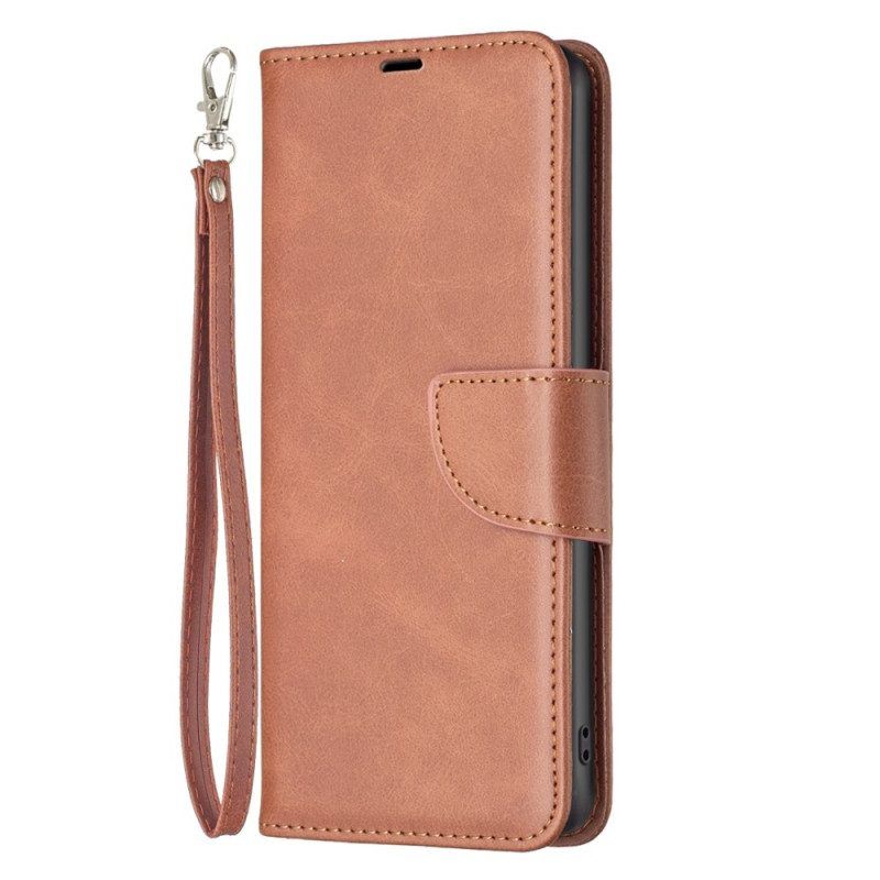 Flip Case Für Xiaomi Redmi Note 12 5G Schrägverschluss