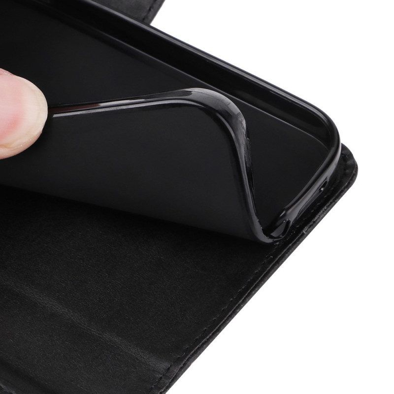 Lederhüllen Für Xiaomi Redmi Note 12 5G Mit Kordel Schlicht Mit Riemen