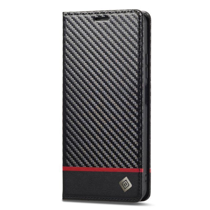 Schutzhülle Für Xiaomi Redmi Note 12 5G Flip Case Kohlefaser Lc.imeeke