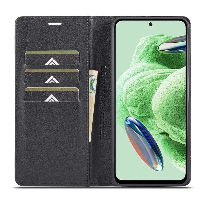 Schutzhülle Für Xiaomi Redmi Note 12 5G Flip Case Kohlefaser Lc.imeeke
