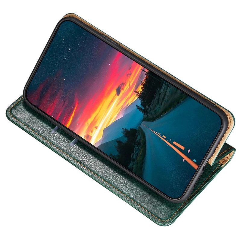 Schutzhülle Für Xiaomi Redmi Note 12 5G Flip Case Nähte Aus Kunstleder