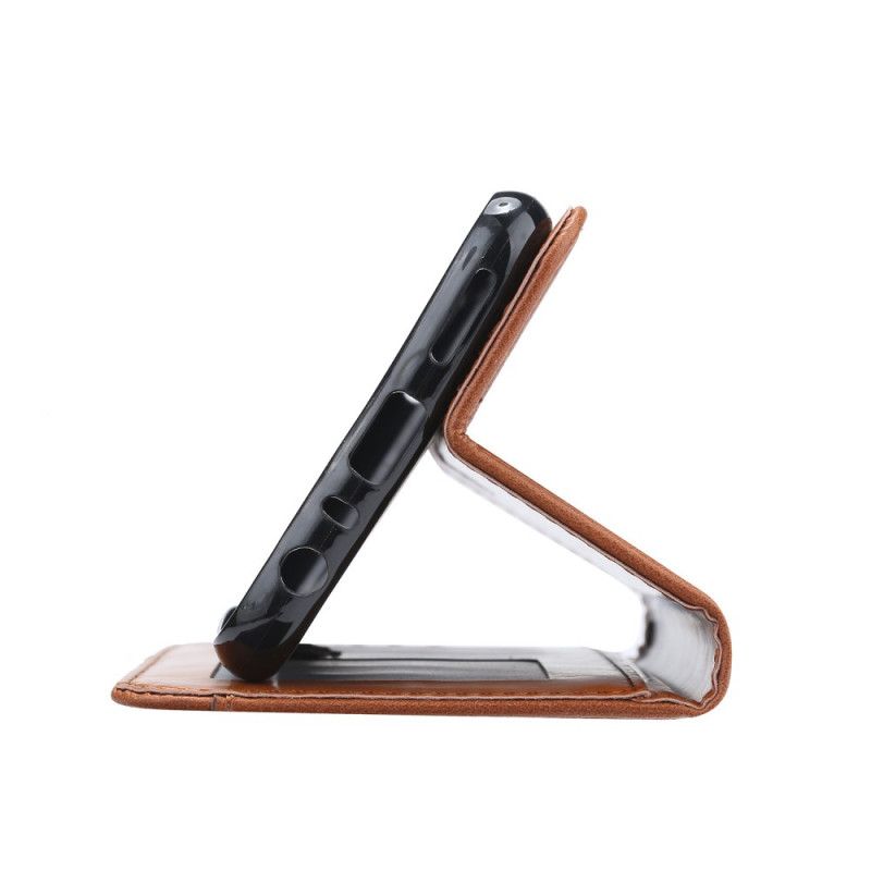Flip Case Xiaomi Redmi Note 8 Schwarz Kartenhalter Aus Kunstleder