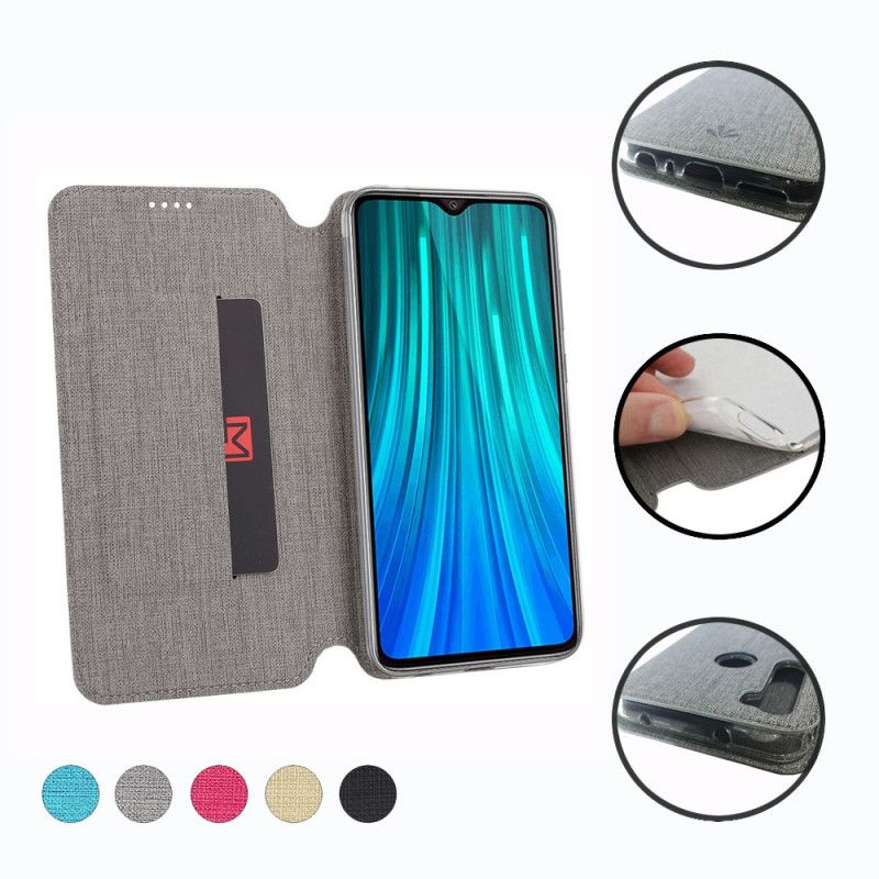 Flip Case Xiaomi Redmi Note 8 Schwarz Strukturiert