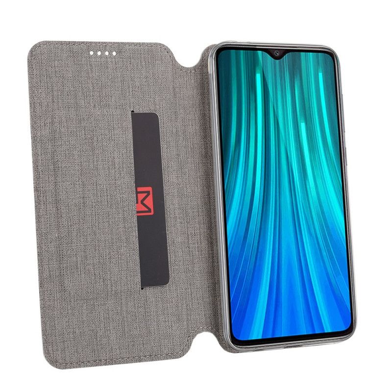 Flip Case Xiaomi Redmi Note 8 Schwarz Strukturiert