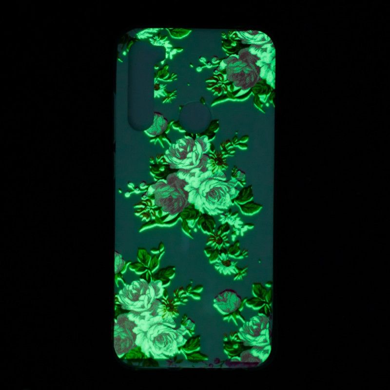 Hülle Für Xiaomi Redmi Note 8 Fluoreszierende Freiheitsblumen