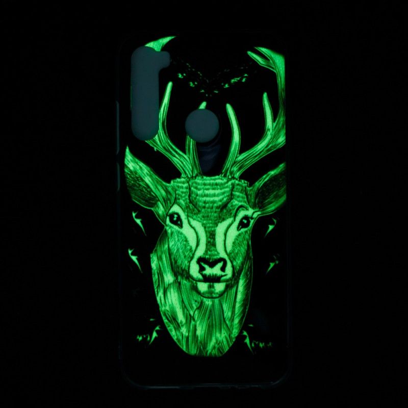 Hülle Für Xiaomi Redmi Note 8 Fluoreszierender Majestätischer Hirsch