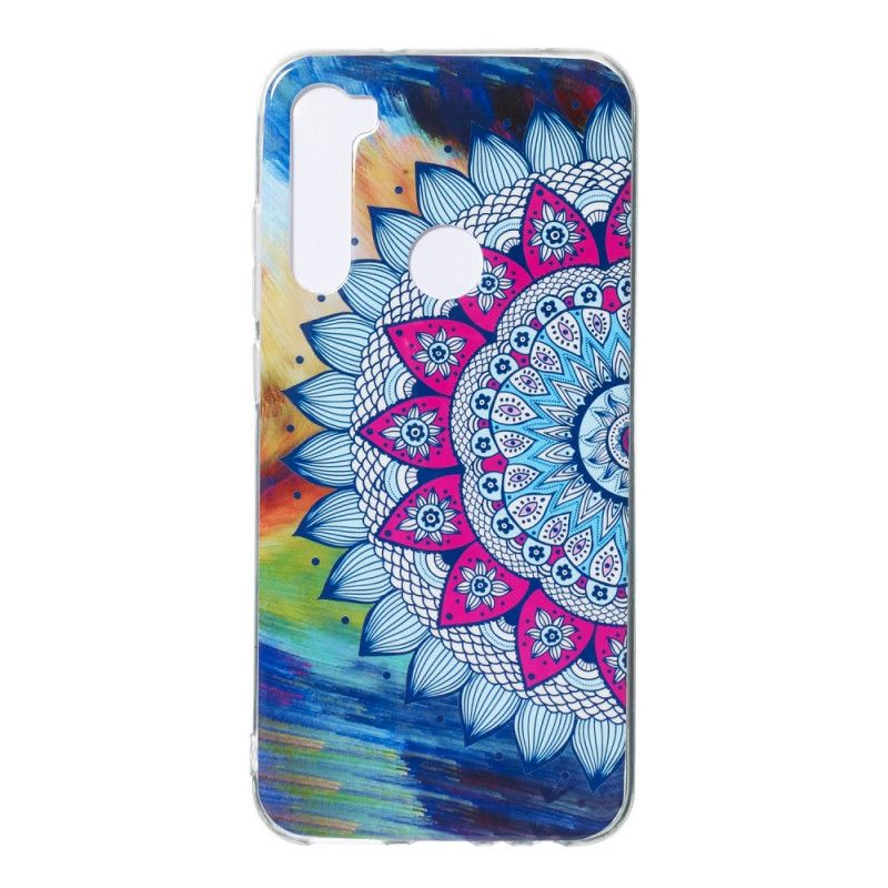 Hülle Xiaomi Redmi Note 8 Fluoreszierendes Farbiges Mandala