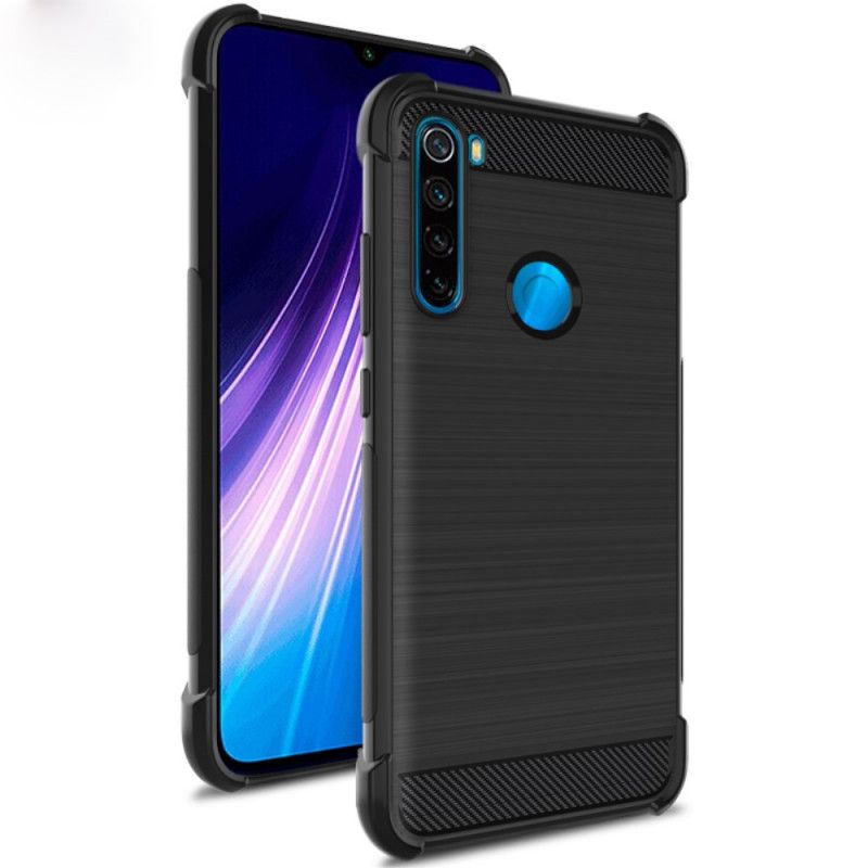 Hülle Xiaomi Redmi Note 8 Handyhülle Imak Gebürstete Kohlefaser