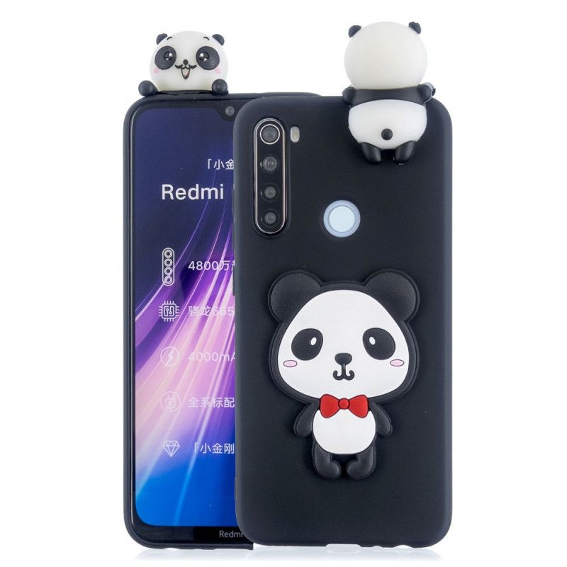 Hülle Xiaomi Redmi Note 8 Rot 3D Mein Panda