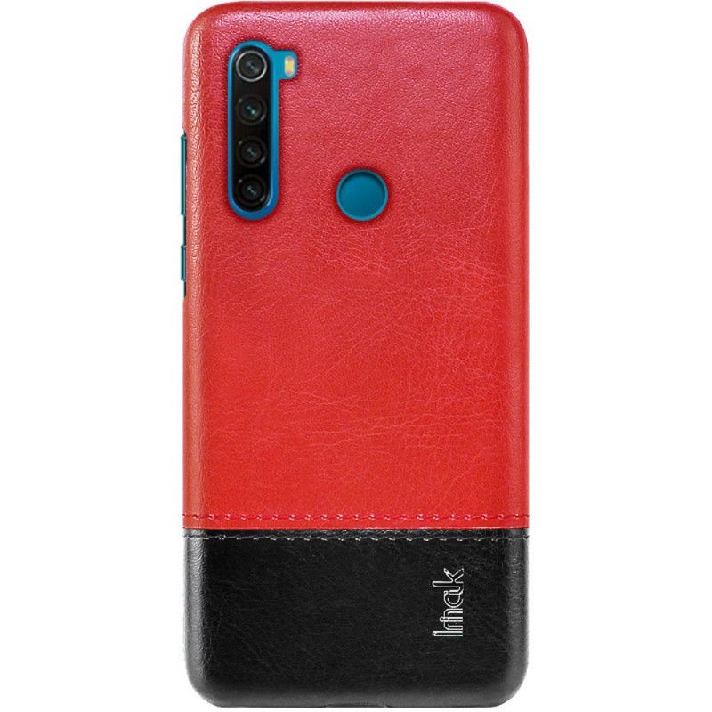 Hülle Xiaomi Redmi Note 8 Rot Ledereffekt Der Imak Ruiyi-Serie