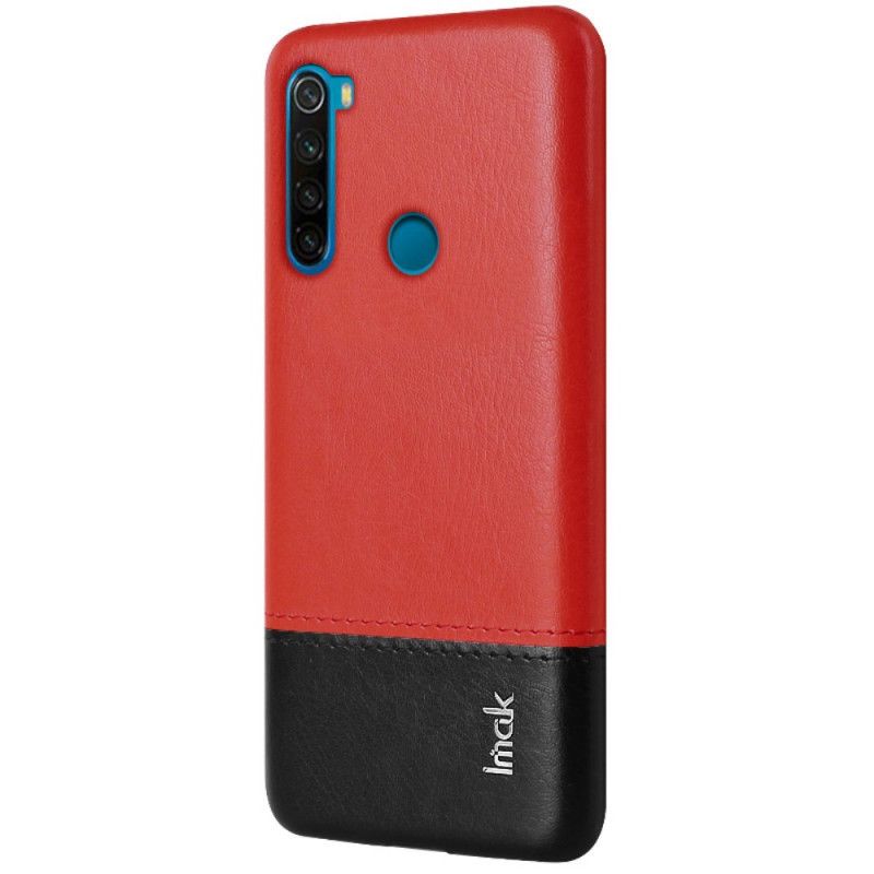 Hülle Xiaomi Redmi Note 8 Rot Ledereffekt Der Imak Ruiyi-Serie