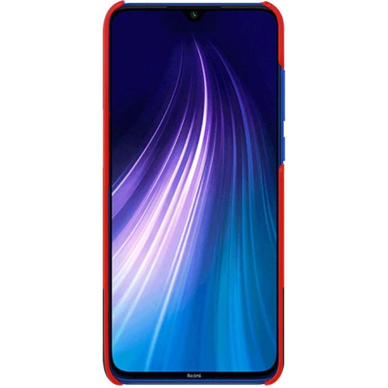 Hülle Xiaomi Redmi Note 8 Rot Ledereffekt Der Imak Ruiyi-Serie