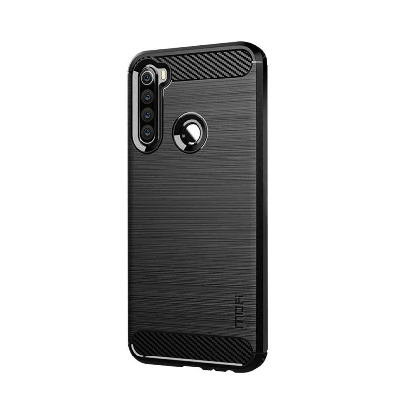 Hülle Xiaomi Redmi Note 8 Schwarz Gebürstete Mofi-Kohlefaser