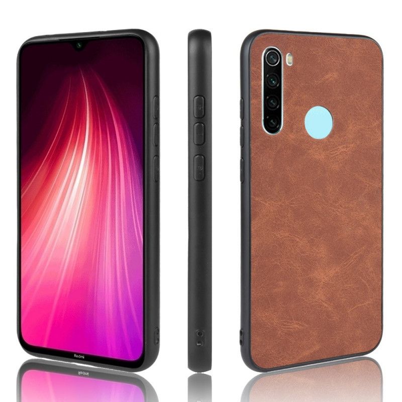 Hülle Xiaomi Redmi Note 8 Schwarz Premium-Ledereffekt