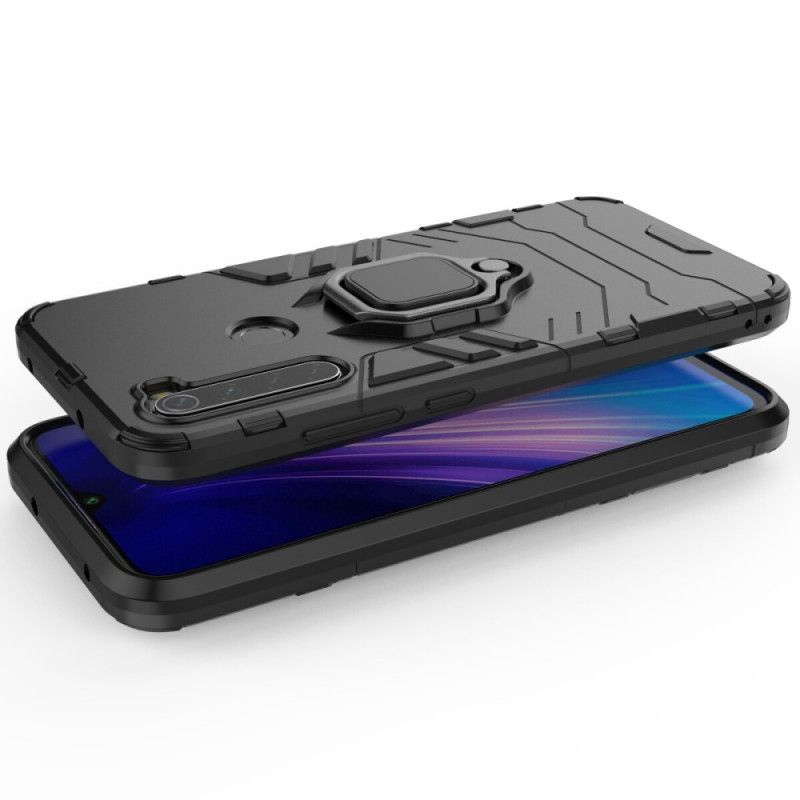 Hülle Xiaomi Redmi Note 8 Schwarz Widerstandsfähiger Ring