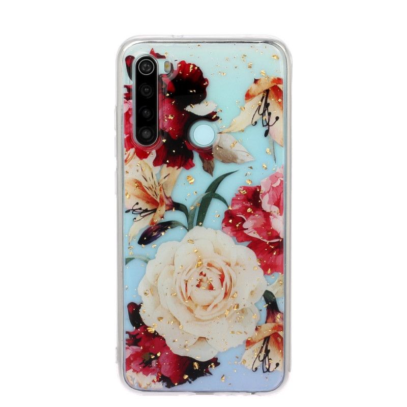 Hülle Xiaomi Redmi Note 8 Transparente Schöne Blumensträuße