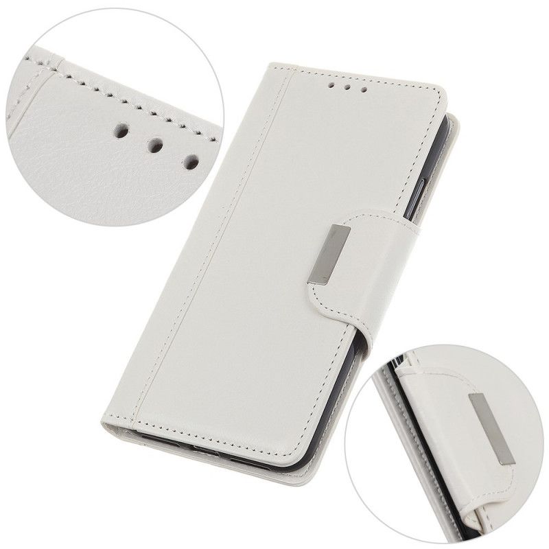 Lederhüllen Für Xiaomi Redmi Note 8 Weiß Eleganzverschluss Aus Kunstleder