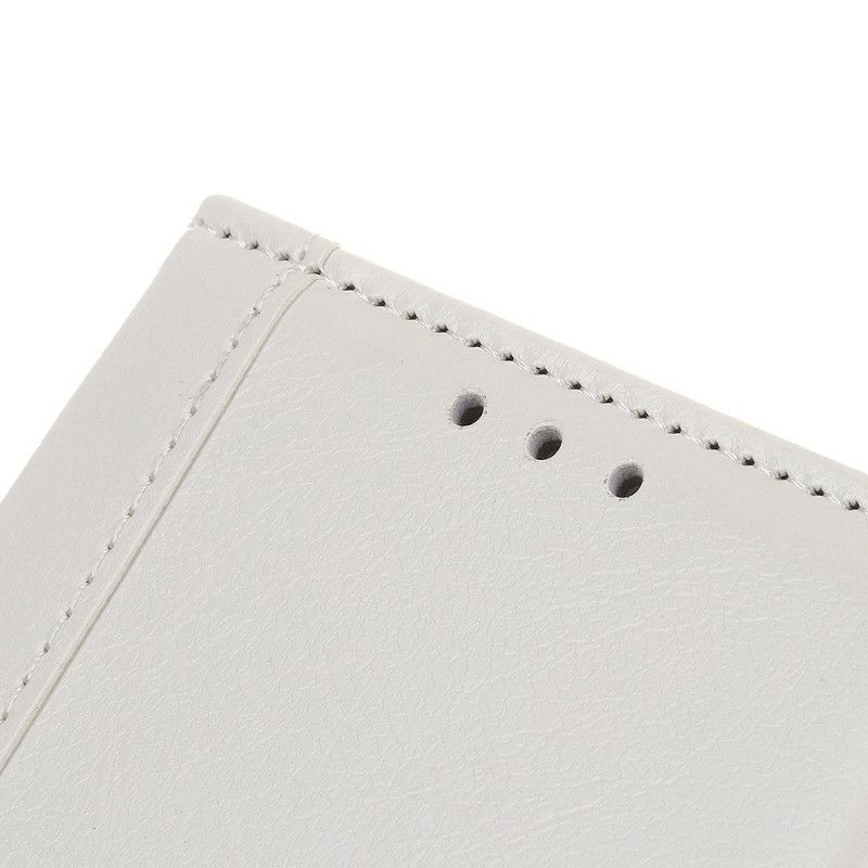 Lederhüllen Für Xiaomi Redmi Note 8 Weiß Eleganzverschluss Aus Kunstleder