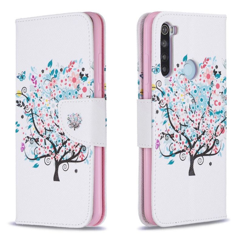 Lederhüllen Xiaomi Redmi Note 8 Blühender Baum