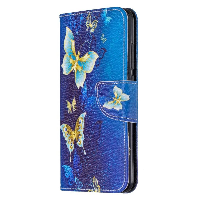 Lederhüllen Xiaomi Redmi Note 8 Magenta Unglaubliche Schmetterlinge