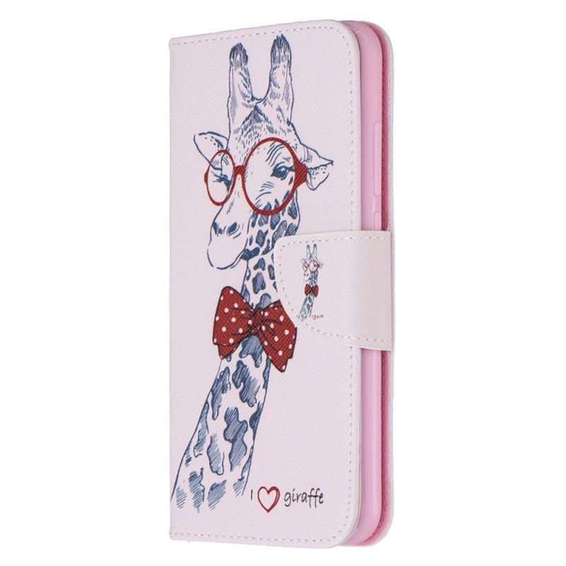 Lederhüllen Xiaomi Redmi Note 8 Nerd-Giraffe