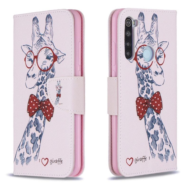 Lederhüllen Xiaomi Redmi Note 8 Nerd-Giraffe