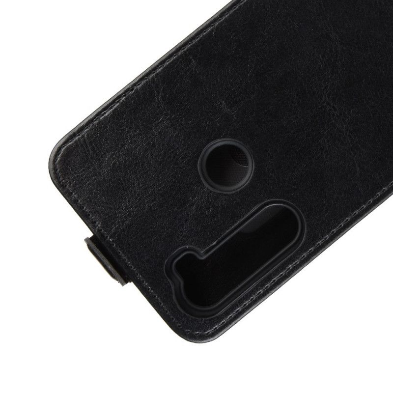 Lederhüllen Xiaomi Redmi Note 8 Schwarz Faltbarer Ledereffekt