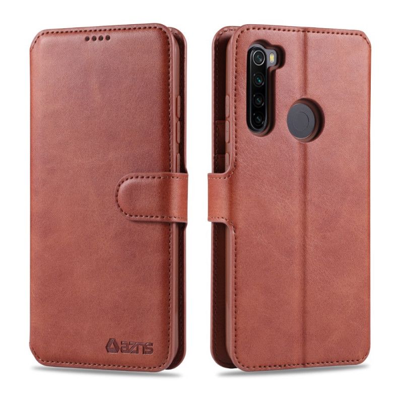 Lederhüllen Xiaomi Redmi Note 8 Schwarz Ledereffekt-Azns