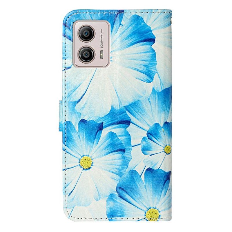 Lederhüllen Für Moto G73 5G Intensive Blumen