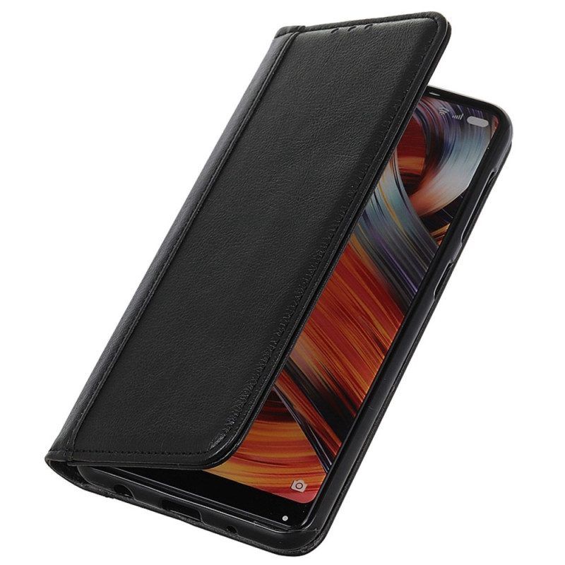 Flip Case Für Samsung Galaxy M13 Litschi-spaltleder