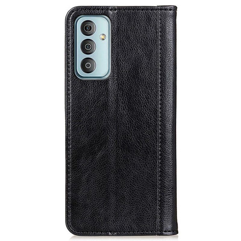 Flip Case Für Samsung Galaxy M13 Litschi-spaltleder