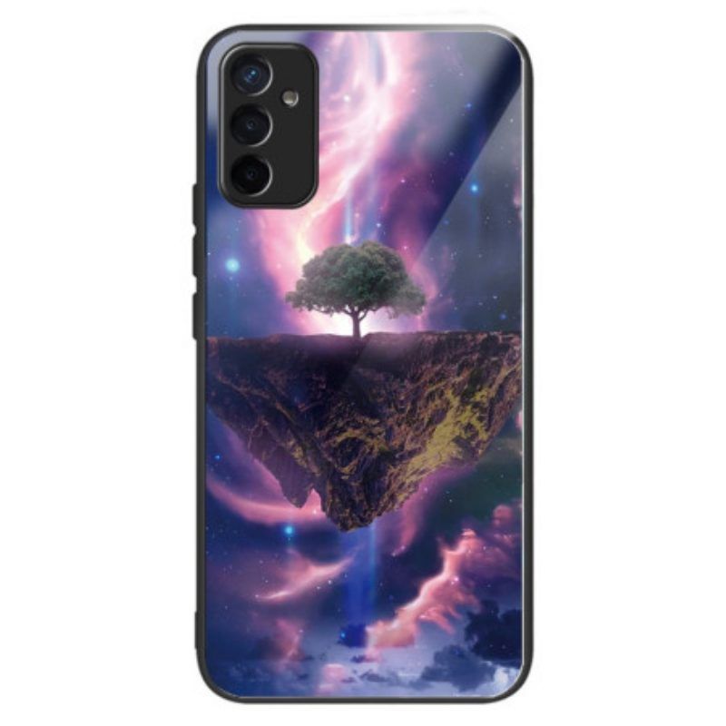 Hülle Für Samsung Galaxy M13 Futuristischer Baum Aus Gehärtetem Glas