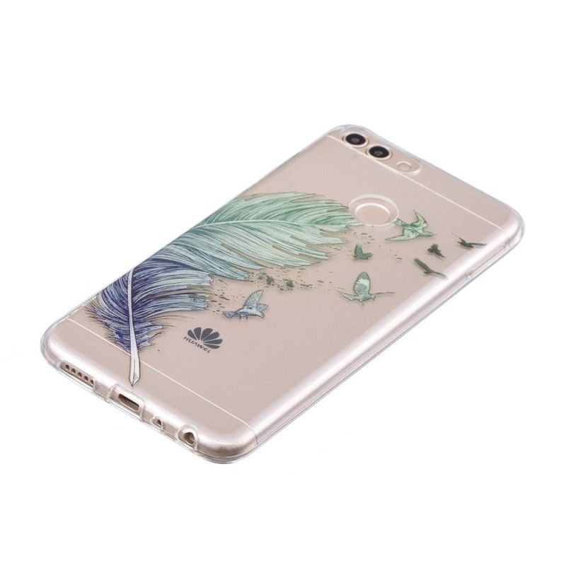 Hülle Huawei P Smart Transparente Farbige Feder