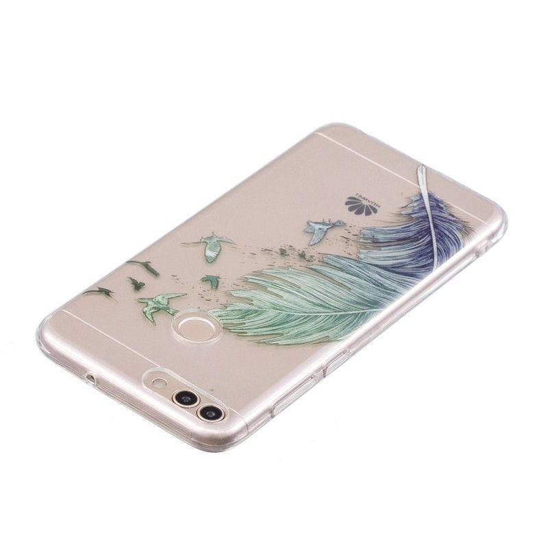 Hülle Huawei P Smart Transparente Farbige Feder