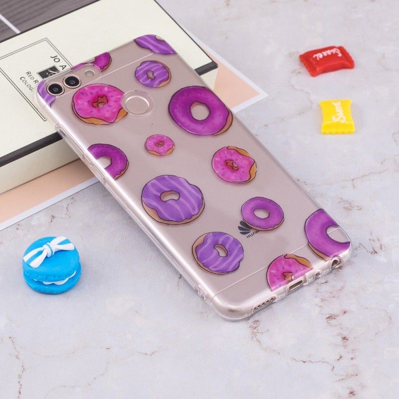 Hülle Huawei P Smart Transparenter Donuts-Lüfter