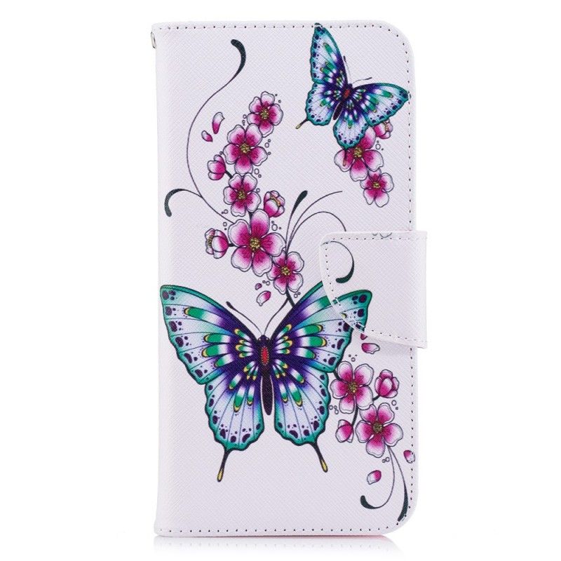 Lederhüllen Für Huawei P Smart Wundervolle Schmetterlinge