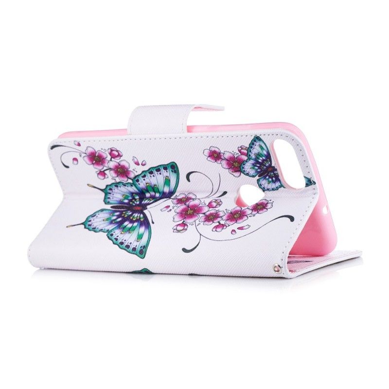 Lederhüllen Für Huawei P Smart Wundervolle Schmetterlinge
