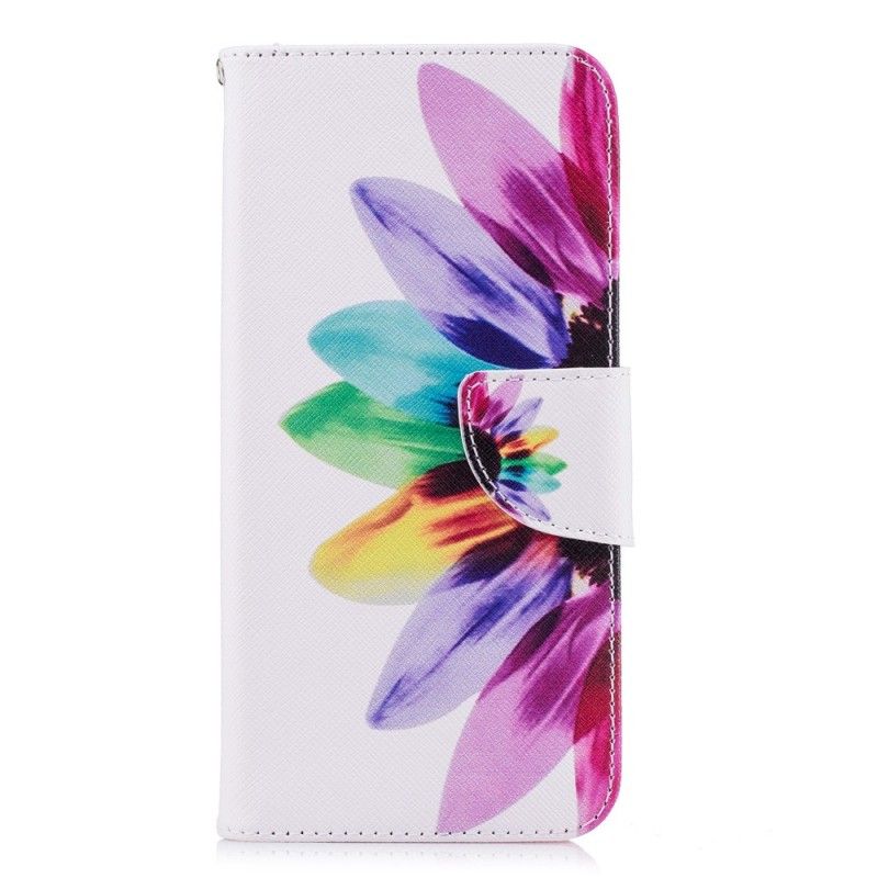 Lederhüllen Huawei P Smart Aquarellblume