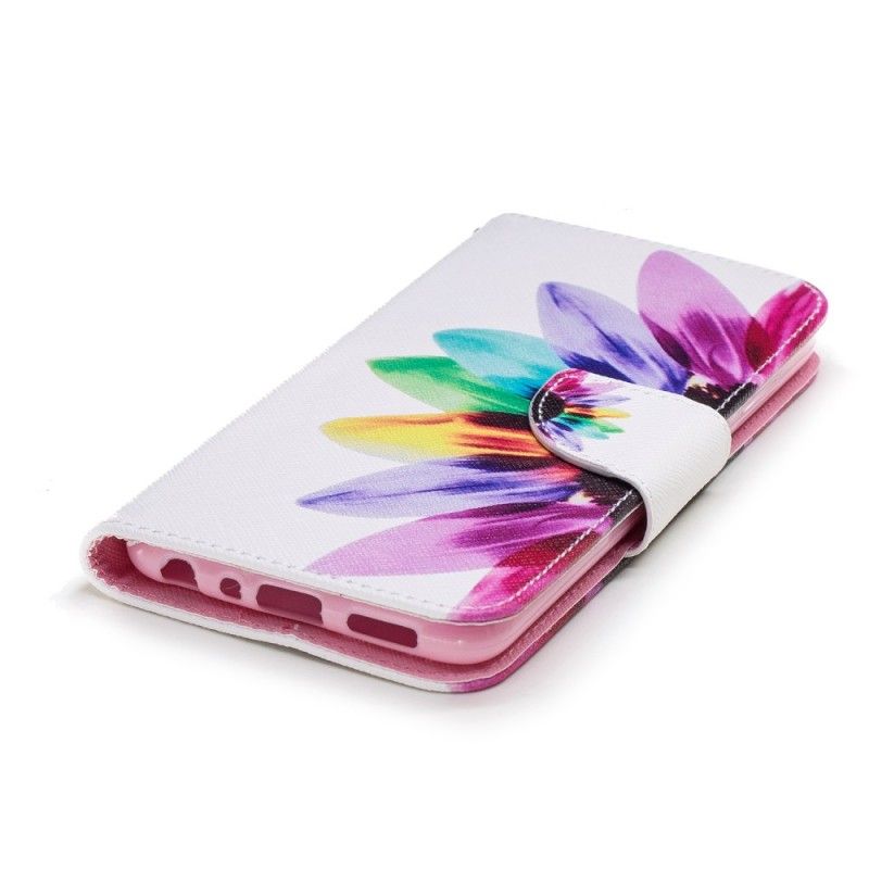 Lederhüllen Huawei P Smart Aquarellblume