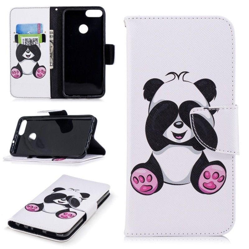 Lederhüllen Huawei P Smart Handyhülle Lustiger Panda