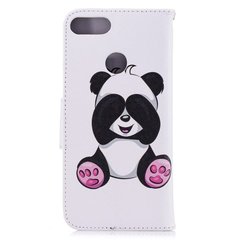 Lederhüllen Huawei P Smart Handyhülle Lustiger Panda