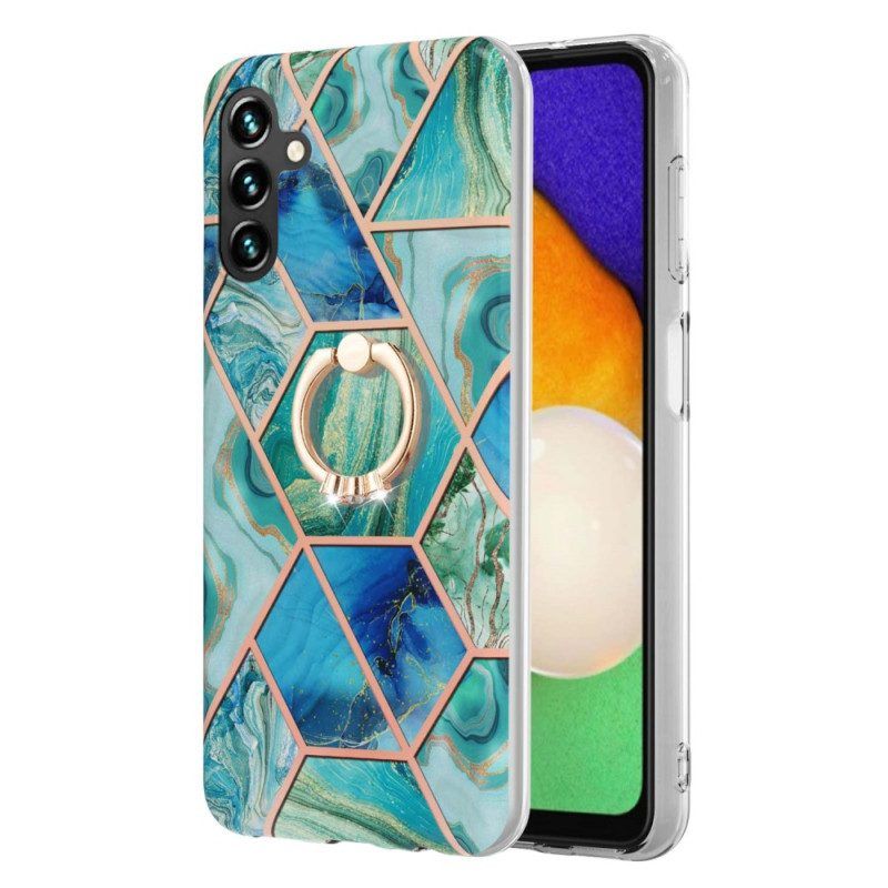 Handyhülle Für Samsung Galaxy A54 5G Marmor Mit Ringunterstützung
